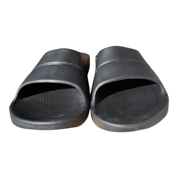 Oofos OOahh Recovery Slide Sandal Black Men size 10 - Picture 3 of 8